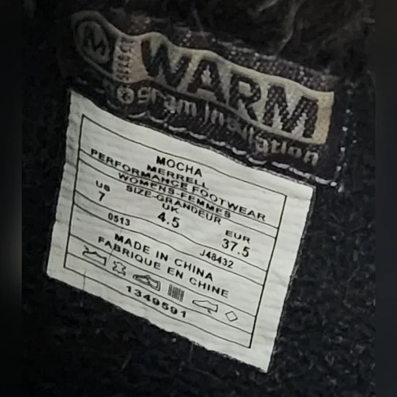 MERRELL Decora Prelude Winter Snow Boot Waterproof Faux Fur Tall 200g Women's 7 - Picture 9 of 9